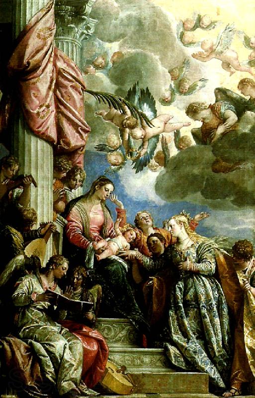 Paolo  Veronese the mystic marriage of st.